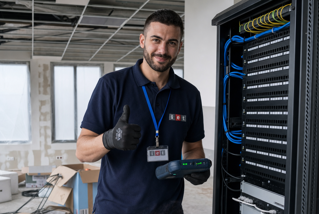Técnico de IET en instalación de cableado estructurado